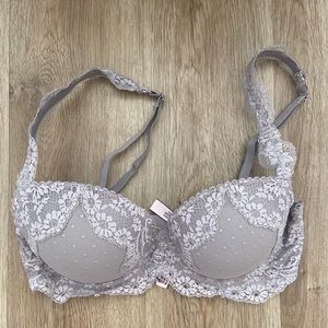 Light grey lace Victoria’s Secret bra